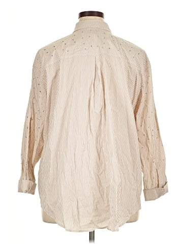 Susan Graver 3/4 Sleeve Button-Down Shirt (view 2)