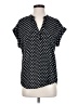 Cynthia Steffe 100% Polyester Polka Dots Black Short Sleeve Blouse Size S - photo 1
