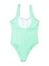 Unbranded Solid Green One Piece Swimsuit Size L - photo 2