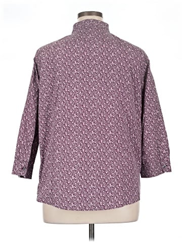 L.L.Bean 3/4 Sleeve Button-Down Shirt (view 2)