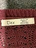 Dex 100% Polyester Burgundy Pullover Sweater Size S - photo 7