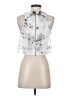 Sachin + Babi 100% Polyester Silver Sleeveless Blouse Size 4 - photo 2