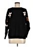 Aaeda Floral Black Pullover Sweater Size M - photo 1