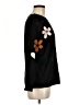Aaeda Floral Black Pullover Sweater Size M - photo 4