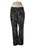 Chico's Graphic Black Active Pants Size Med Petite (1) - photo 1