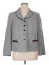 Worthington 100% Polyester Houndstooth Gray Blazer Size 16 - photo 1