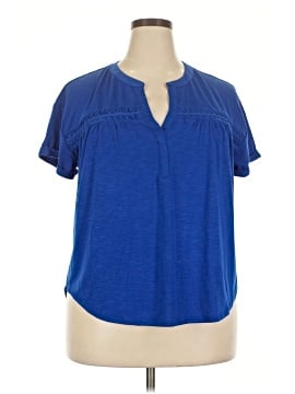 Cable & Gauge Short Sleeve Blouse