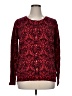 Basic Editions 100% Polyester Paisley Red Pullover Sweater Size XL - photo 1