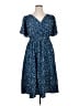 BLOOMCHIC 100% Polyester Stars Blue Casual Dress Size 14 - 16 - photo 1