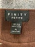 Finity Brown 3/4 Sleeve Top Size L (petite) - photo 7