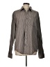 Levi's 100% Cotton Chevron-herringbone Gray Long Sleeve Button-Down Shirt Size L - photo 1