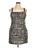 Mi ami 100% Polyester Tweed Gray Cocktail Dress Size XL - photo 1