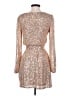 Crystal Sky Metallic Gold Cocktail Dress Size S - photo 2