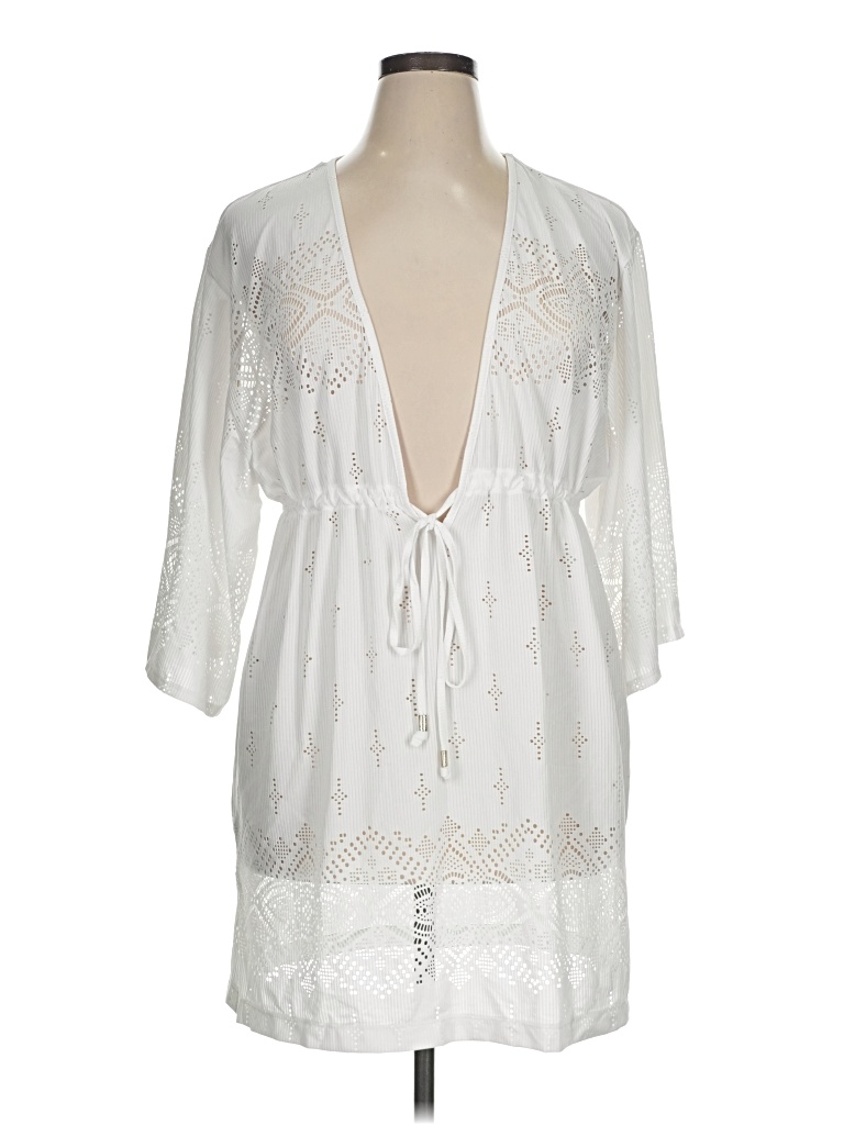 Pre-owned Assorted Brands Casual Dress In White