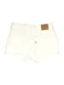 Levi's 100% Cotton Ivory Denim Shorts Size 27 waist - photo 2