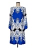 Sandra Darren Paisley Blue Casual Dress Size 8 - photo 1