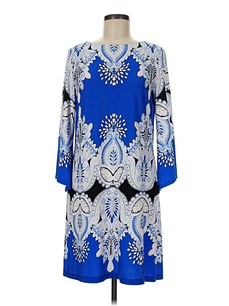 Pre-owned Sandra Darren Casual Dress In Blue