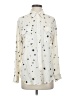 Equipment Stars Ivory Long Sleeve Blouse Size XS - photo 1