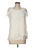 Unbranded Ivory Short Sleeve Silk Top Size L (estimated) - photo 1