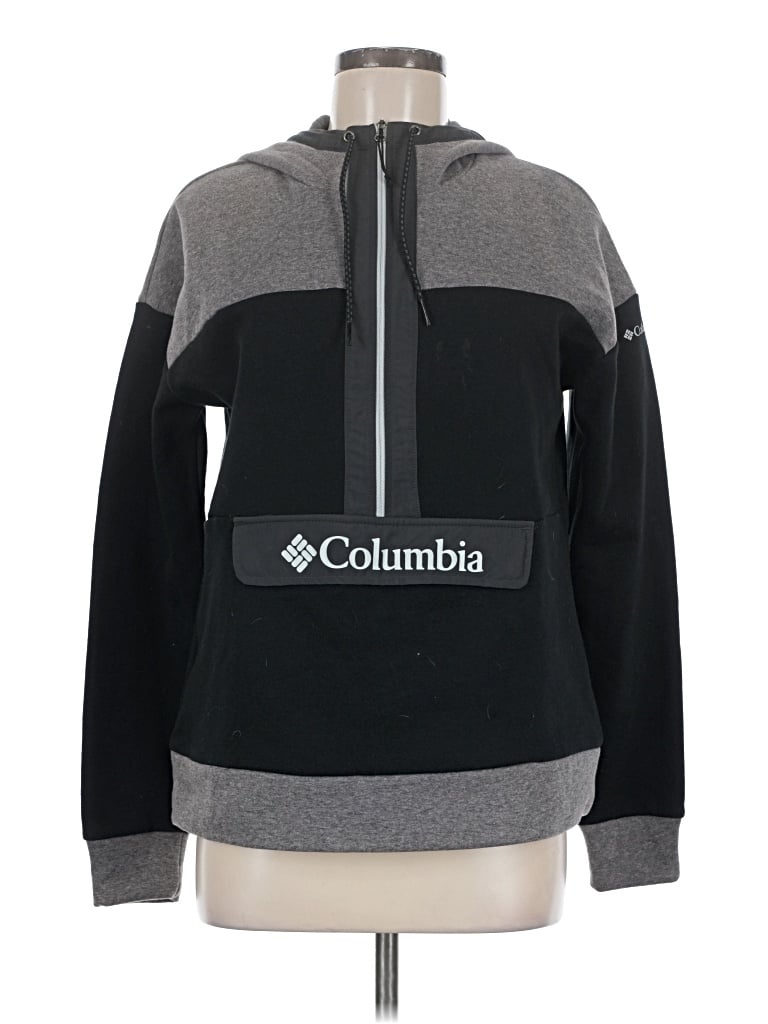 Pre-owned Columbia Pullover Hoodie In Gray