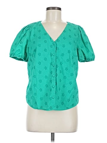 J.Crew Factory Store Short Sleeve Blouse (view 1)