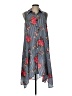 Mlle Gabrielle 100% Polyester Gray Casual Dress Size L - photo 1
