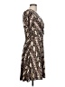 Studio One Animal Print Brown Casual Dress Size 10 - photo 4