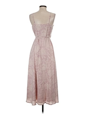 Madewell (Re)sourced Crepe Cami Wrap Dress in Pindot Blooms (view 2)