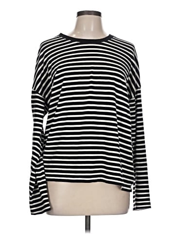 Madewell Triblend Ex-Boyfriend Long-Sleeve Tee in Baden Stripe (view 1)