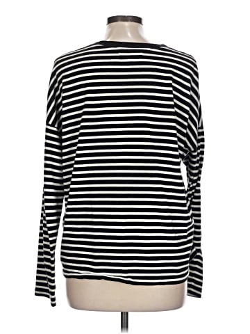 Madewell Triblend Ex-Boyfriend Long-Sleeve Tee in Baden Stripe (view 2)