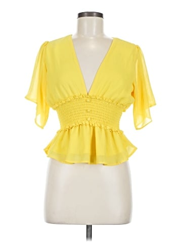 Shinestar Short Sleeve Blouse (view 1)