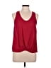 Lush 100% Polyester Red Sleeveless Top Size M - photo 1