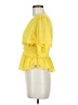 Shinestar 100% Polyester Yellow Short Sleeve Blouse Size M - photo 5