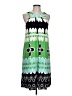 AB Studio Graphic Green Casual Dress Size L - photo 1