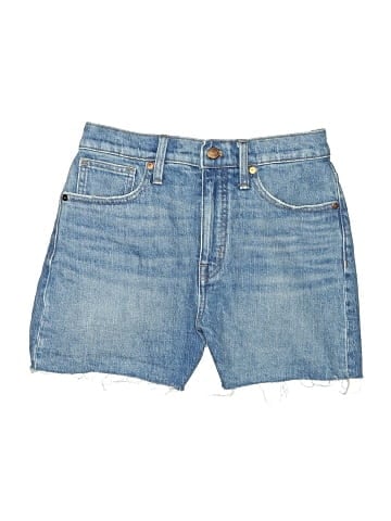 Madewell High-Rise Denim Shorts in Malden Wash (view 1)