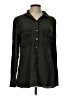 Express Solid Black Long Sleeve Button-Down Shirt Size L - photo 1