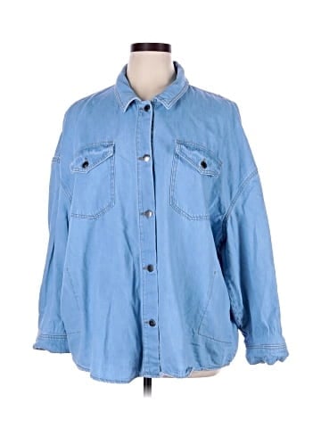 Lane Bryant Long Sleeve Button-Down Shirt (view 1)