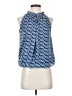 Max Studio 100% Polyester Blue Sleeveless Blouse Size XS - photo 1