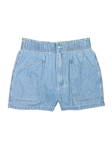 Madewell Denim Pull-On Paperbag Utility Shorts in Arcwood Wash (view 1)