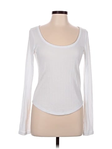 Madewell Pointelle Long-Sleeve Scoopneck Tee (view 1)