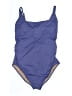 Gap Solid Purple One Piece Swimsuit Size XL - photo 1