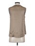 Cinq à Sept 100% Silk Tan Sleeveless Silk Top Size S - photo 2