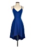 B. Darlin Solid Blue Cocktail Dress Size 3 - 4 - photo 1