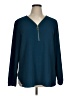 Valerie Stevens 100% Polyester Teal Long Sleeve Blouse Size XL - photo 1
