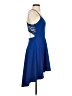 B. Darlin Solid Blue Cocktail Dress Size 3 - 4 - photo 4