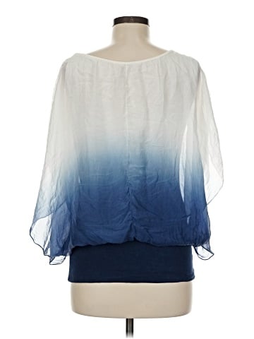 Giusy 3/4 Sleeve Silk Top (view 2)