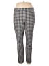 Talbots Checkered-gingham Black Casual Pants Size 14 - photo 1