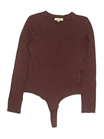 Madewell Pointelle Long-Sleeve Thong Bodysuit (view 1)