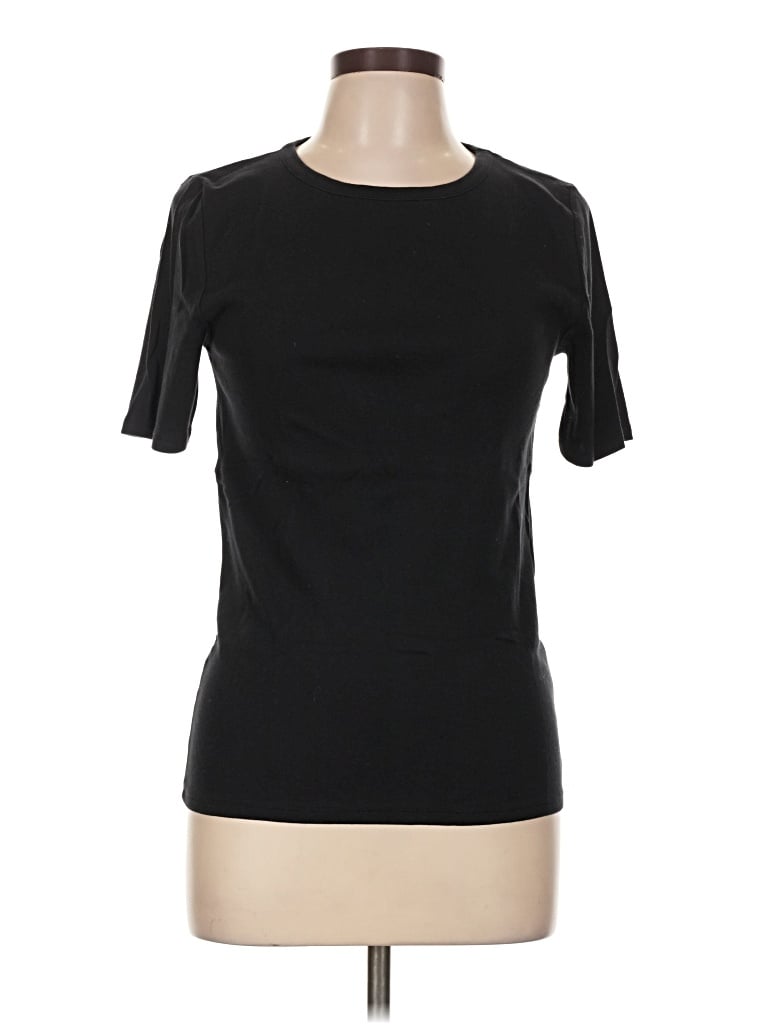 Pre-owned Jcrew Short Sleeve T-shirt In Black