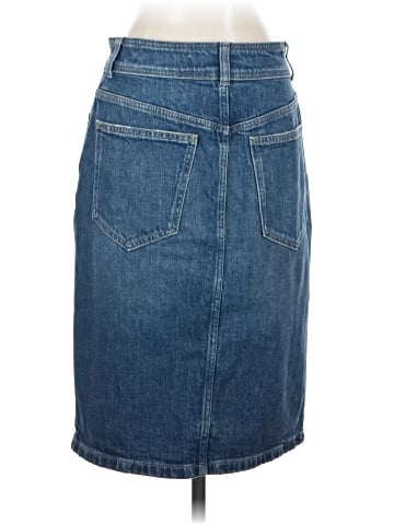 Madewell Denim Button-Front Midi Skirt in Concho Wash (view 2)